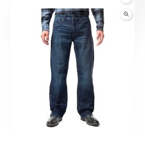 Tk Axel Denim Jeans Mens Dark Blue Obscure Slim Boot Stretch